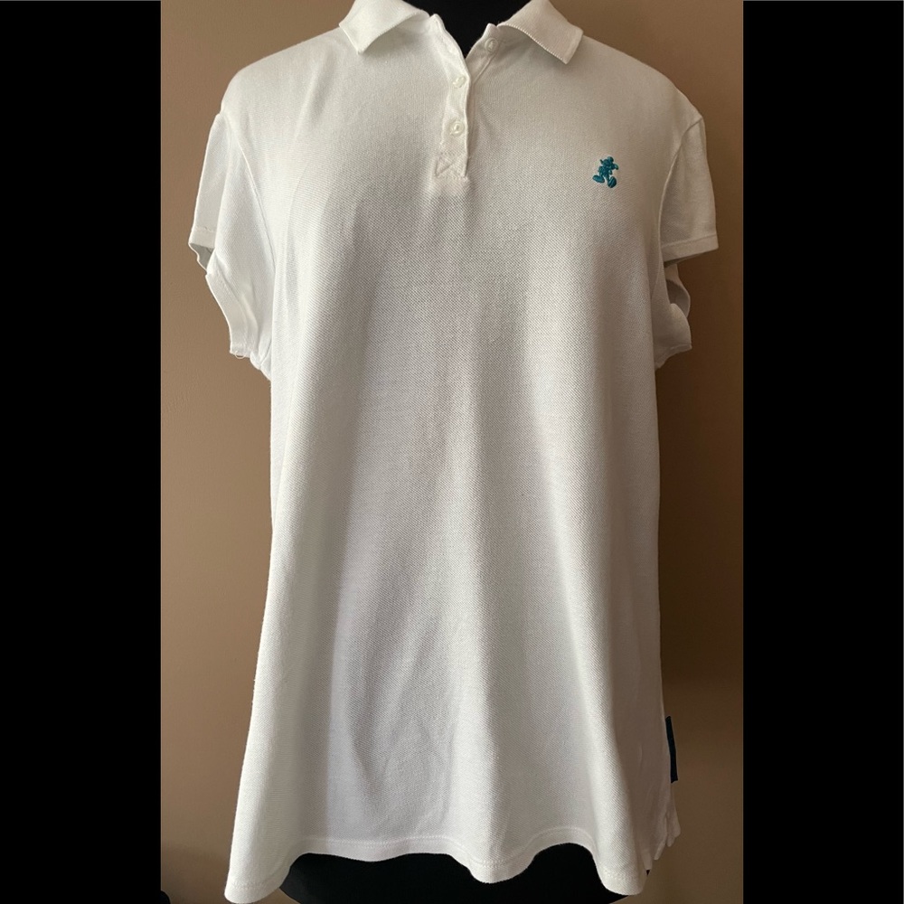 Walt Disney World Women's White Polo Shirt size XL